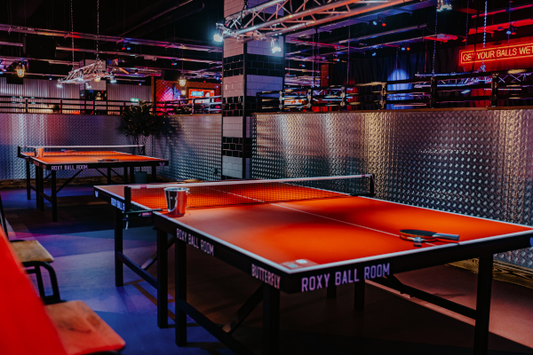 Roxy Ballroom entertainment area with professional audio installation by Audioserv