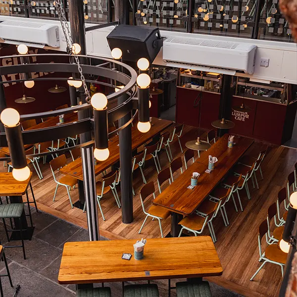 Bespoke loudspeaker mounting and professional audio installation at White Cloth Hall Leeds