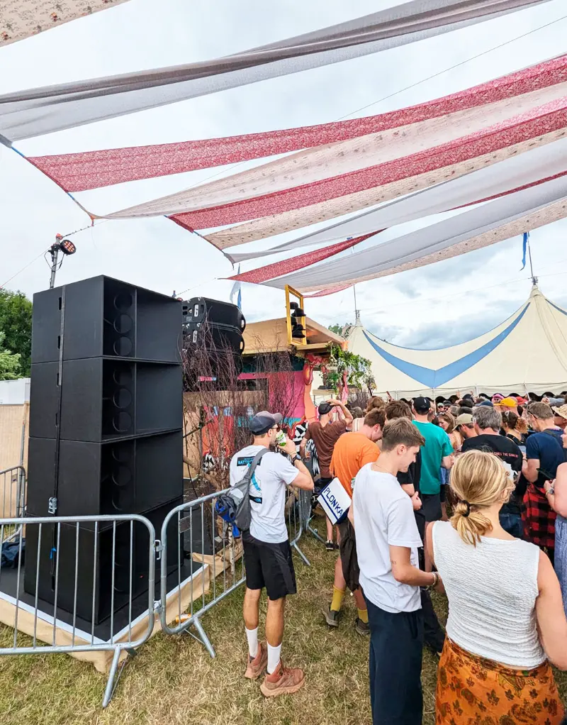 Glastonbury Wishing Well 2025 event sound production and live entertainment