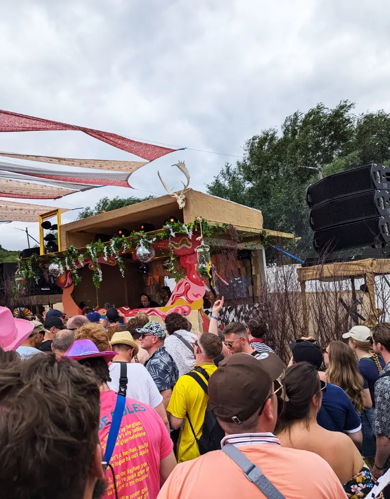 Audioserv Funktion-One sound system production at Glastonbury Festival Wishing Well 2025