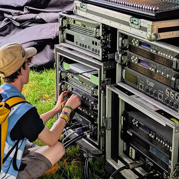 Audioserv professional audio production at Glastonbury Festival 2025 Wishing Well