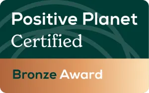At Audioserv we are commited to reducing our carbon footprint. We have teamed up with positive planet to help us acheive Net Zero for our business. We have been awarded their Bronze Award and we will continue to push forward to becoming a Net Zero business.